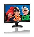 Philips 193V5Lsb2/94 19 Inch (48.26 Cm) 1366 X 768 Pixels, Smart Control Monitor with Tft/LCD Display Vga Port, 5 Ms Response Time, Full Hd, Free Sync, 60Hz Refresh Rate, Flicker Free, Black