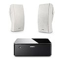Bose 251 Outdoor Environmental Speakers (Pair), White with Music Amplifier