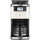 Smarter iCoffee Remote Grind and Brew Drip Coffee Maker On Demand with Smarter App, Built-In Bean Grinder, and Warming Plate for Kitchen, Dorm Room, or Office in Cream