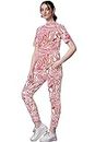 Sheetal Associates Women's Printed Casual Co ords Set 2 Piece Track Suit Set Pink