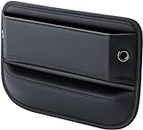 Sawanork Car Seat Gap Filler, Leather Car Front Seat Gap Filler Organizer and Storage Automotive Accessories for Phones, Glasses, Keys, Cards, Wallet (Black)