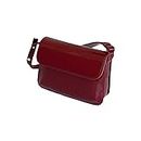 Cherry Red Purse Vintage Armpit Bag New Red PU Leather Handheld Shoulder Crossbody Bag Small Square Girl's Bag, Red