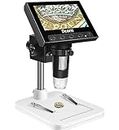Dcorn Coin Microscope, 4.3 Inch LCD Digital Microscope 10X-1000X Magnification Video Camera Handheld Microscope for Coin Observation/PCB Soldering, Windows Compatible