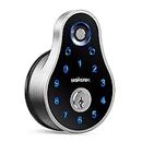 Signtsek Fingerprint Door Lock, Keyless Entry Door Lock, Electronic Keypad Deadbolt with Touchscreen, Biometric Smart Lock, Keys, Auto Lock, Easy Installation, Satin Nickel