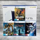 Sony Playstation 5 Slim Disc Edition 8K Console Bundle 1TB + 4 RANDOM GAMES