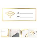 Handwriting WIFI Password Board Acrylic Wall Plaque WIFI Signage Public Places