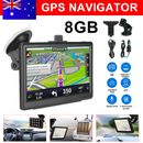 7” 8G Truck Car GPS Navigation Touch Screen Navigator Lifetime Map Music Player