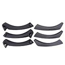 NewYall Black Interior Door Panel Handle Pull with Outer Trim Cover for BMW E90 E91 E92 E93 3 Series 320 323 325 328 330 335 Rear Left and Front Rear Right Side