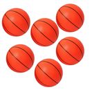 Indoor Outdoor Sports Toy Pack of 6 Small Inflatable Basketballs for Kids