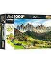 Trefl 10659 Puzzle 1000 Teile, Sorter 6 Schalen, Ordnen, Sortieren, Transportieren Aufbewahren, Kreative Unterhaltung, Für Erwachsene und Kinder ab 12 Jahren 2-in-1, Beautiful Dolomite Landscape