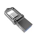 KEXIN Chiavetta USB 128 GB, Pen Drive 128GB USB 3.0, USB C & USB A, OTG Metallo Chiavetta USB C per PC, Laptop, Auto, TV, Smartphone Type C, Nero