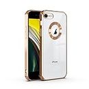 V-TAN Electroplated Logo View | Slim Shockproof | Soft TPU | Anti-Yellow Back Case Cover Compatible with iPhone 6 (Gold)
