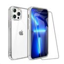 For iPhone 14 13 12 11 Pro SE 7 8 6S Plus Clear Case Shockproof Heavy Duty Cover