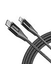 Anker iPhone 11 Charger, USB C to Lightning Cable [6ft Apple Mfi Certified] Powerline+ II Nylon Braided Cable for iPhone 11/11 Pro / 11 Pro Max/X/XS Max/XR / 8 Plus, Supports Power Delivery