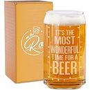 Beer Can Glass-It's The Most Wonderful Time for A Beer-Funny Christmas Gifts for Men and Women