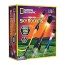 NATIONAL GEOGRAPHIC Air Rocket Toy – Ultimate LED Rocket Launcher for Kids, Stomp and Launch The Light Up, Air Powered, Foam Tipped Rockets up to 30.5 Meters, Great Toy for Kids Outdoor Activities
