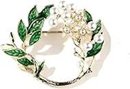 KLUFO Faux Pearl Flower Decoration Brooch, Lily of the Valley Brooch, Brooch Ladies Clothing Accessories Jewellery Bridal Girls Ladies Gift