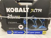 Kit combinado de herramientas eléctricas Kobalt XTR 3 herramientas 24V con 2 baterías (totalmente nuevo) 