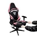 BIETYONE No Chairs,Only Covers Gaming Chair Covers - Cool Pink Esports Stretch Printed for Game Chair Armchair Computer Chair,Black and Pink