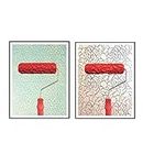 MYADDICTION Set 2pcs 7 Embossed Pattern Painting Roller Brush Tool Wall DIY Decor 2#" Home & Garden | Home Improvement | Building & Hardware | Painting Supplies & Sprayers | Painting Rollers & Sponges