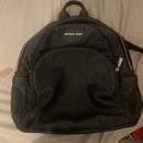 Michael Kors Leather Backpack 35S7Gayb1L Abbey Pebbled Cowhide Black Leather