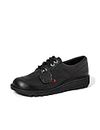 Kickers Men's Kick Lo Leather Shoes, Extra Comfort for Your Feet, Added Durability, Premium Quality, Black, 12 UK