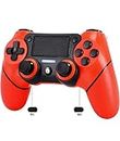 Wsxvzxc Controller Wireless for PS4 Controller Dual-Shock 4 Game Remote Joysticks Support Play-Station 4 PS4 Console Pro/Slim PC PS TVs Smart TV Black and Red