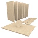 Almohadillas de fieltro beige para muebles de 20 piezas - 8 sábanas grandes de 15x11 cm, 12 almohadillas redondas de 38 mm