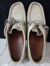 Clarks Wallabees Sand Suede Shoes Size 9M Suede Leather Low Top Chukka