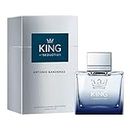 Antonio Banderas Perfumes - King of Seduction - Eau de Toilette Spray pour Homme, Parfum Masculin, Intense et Energétique avec Bergamote et Pomme - 100 ml