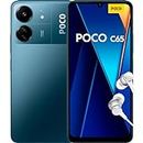 Xiaomi Poco C65 - Smartphone de 6+128GB, Pantalla de 6.74” 90Hz HD+, MediaTek Helio G85, Triple cámara 50MP+2MP+QVGA, 5000mAh, NFC, Azul (Versión ES)