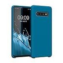 kwmobile Case Compatible with Samsung Galaxy S10 Case - TPU Silicone Phone Cover with Soft Finish - Blue Reef