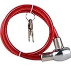 UROP Multipurpose Key Cable Lock for Bicycle/Bike Helmet /Luggage (Multicolor)
