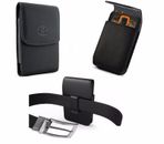 For Samsung Galaxy S6&S7 fits Otterbox Case Vertical leather Belt Clip Holster 