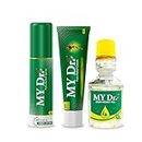My Dr. Pain Oil MY Dr. Pain Relief Multi Combo Pack - Oil (60 ml) + Cream (60 g) + Spray (85 ml) - Relieves All Joint Pains & Body Pains with Immediate Effect