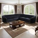 Modern Upholstered Flannelette Corduroy Sofa 5 chair Set For Living Room Office