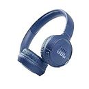 JBL Tune 510BT – Bluetooth On-Ear Kopfhörer in Blau – Faltbare Headphones mit Freisprechfunktion – Kompatibel mit Sprachassistenten – Lange Laufzeit von bis zu 40 Stunden