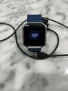 Fitbit Blaze Tracker With New Dark Blue Band & USB Charger