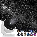 Elec3 Star Projector, Planetarium Projector for Bedroom Ultra Clear Galaxy Night Light with 4K Replaceable 12 Galaxy Discs 360 Degree Rotation Real Sky Light for Kids Room Birthday Valentines Gift