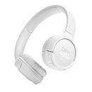 JBL Tune 520BT - Wireless On-Ear Headphones, Up to 57H Battery Life and Speed Charge, Lightweight, Comfortable and Foldable Design, Hands-Free Calls with Voice Aware (White)