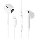 Wired Earphones for iPhone, HiFi Stereo Sound Headphones, In-Ear Stereo Noise Isolating Earbuds, Mic+Volume Control Compatible with iPhone SE 2022/13/12 Mini/11 Pro/10/XS Max/XR/8/8 Plus/7/7 Plus