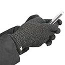 Agloves Polar Sport Unisex Touchscreen/Smartphone Gloves, Fleece Lined Interior For Comfort & Warmth, Compatible with: iPhone, Android, iPad & Nexus - M/L Black
