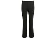 Ladies/Women Bootleg Plus FIT Trousers Ladies Soft Stretchy Pull ON Pants Girls Trouser in 3 Leg Lengths (BLK L27 W16)