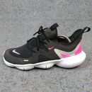 Nike Shoes | Nike Free Rn 5 Girls 7y Running Shoes Low Top Sneakers Black Pink Ar4143-002 | Color: Black/Pink | Size: 7g