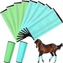 Bulyoou 8 Pcs Mesh Fly Boots for Horse Breathable Mesh Horse Boots Protective Horse Leg Wraps Horse Leggings for Preventing Flies and Mosquitoes Bites (Grass Green, Light Green)