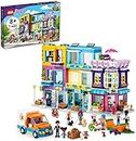 Lego Friends Main Street Building 41704; Building Kit Birthday Gift for Kids Aged 8+ with 8 Characters and 4 Animal Figures for Hours of Imaginative Role Play (1,682 Pieces)