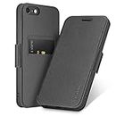 ELESNOW Case Compatible with iPhone 6/6S, Leather Magnetic Flip Cover with Back Card Slot Phone Case for Apple iPhone 6/6S 4.7 inch (Black)