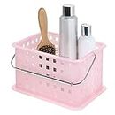InterDesign Storage Organizer Basket, for Bathroom, Health and Beauty Products - Small, Blush