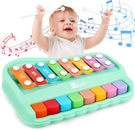 Juguete xilófono bebé para niños de 1 año, juguete de instrumento musical 2 en 1 para 6 12 1
