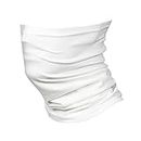 BISMAADH Unisex Cotton Lycra Breathable Seamless Head & Face Cover Mask Pack of 1 (WHITE)